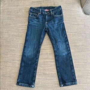 L.L. Bean jeans with pink flannel lining girls size 5/6